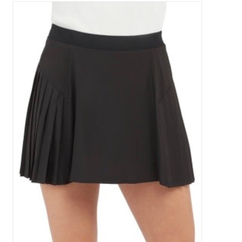 Spanx Women Skort Black 3X Plus Get Moving Pleated Golf Tennis Pickleball New
